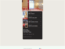 Tablet Screenshot of marys-paris-hotel.com